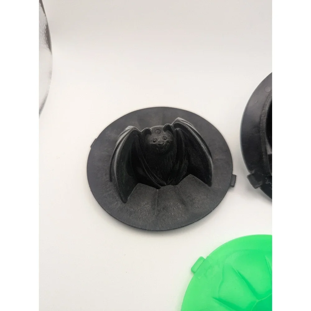 1990s McDonalds Halloween Meal Bucket Replacement Cookie Cutter Lid Pumpkin Bat‎